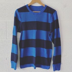 Urban Pipeline striped thermal top sz: Med